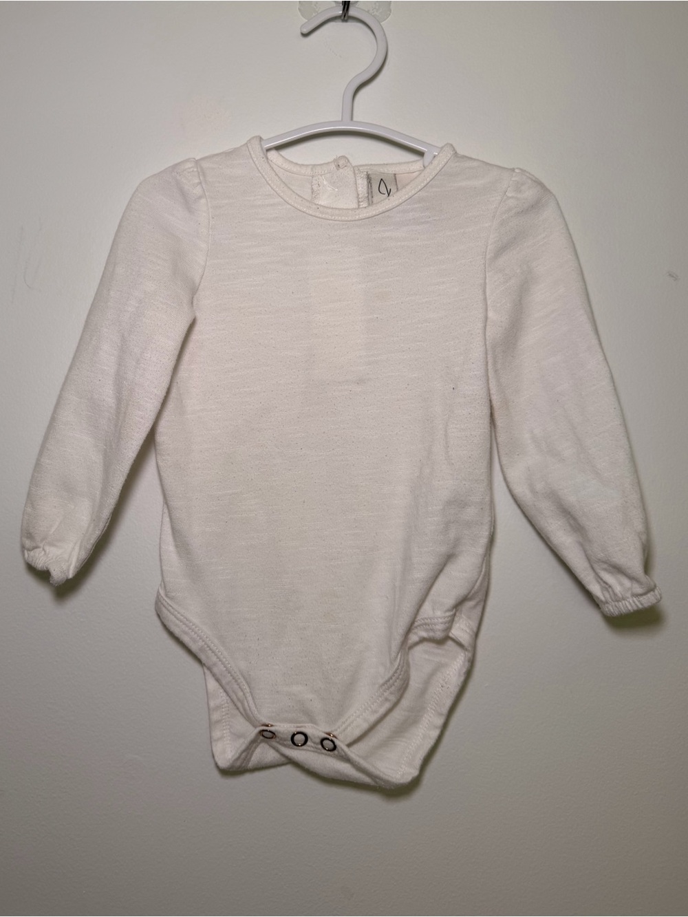Joie baby girl white long sleeve casual cute bodysuit